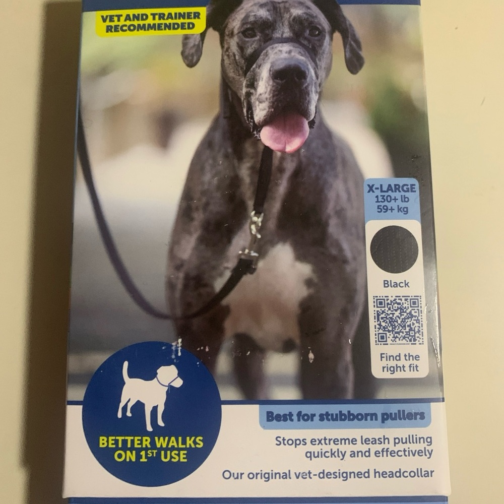 PetSafe Black Dog Headcollar for Stubborn Pullers